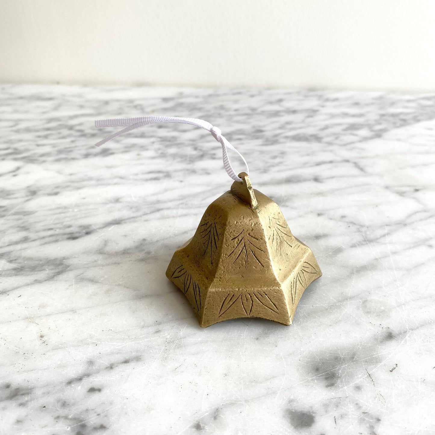 Vintage Etched Brass "Bell"