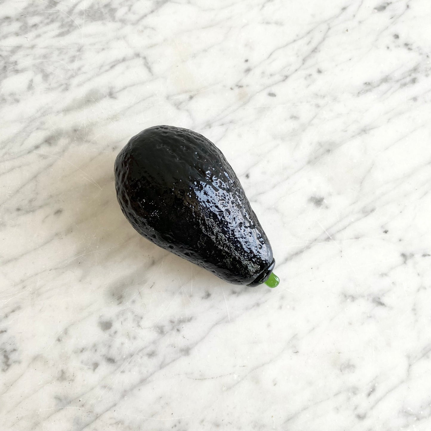 Vintage Glass Avocado