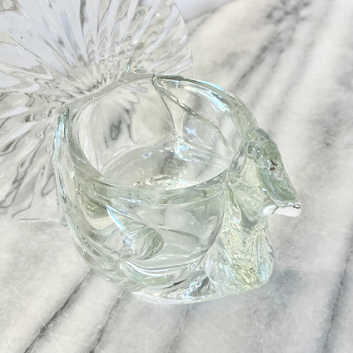 Vintage Glass Turkey Votive Holder