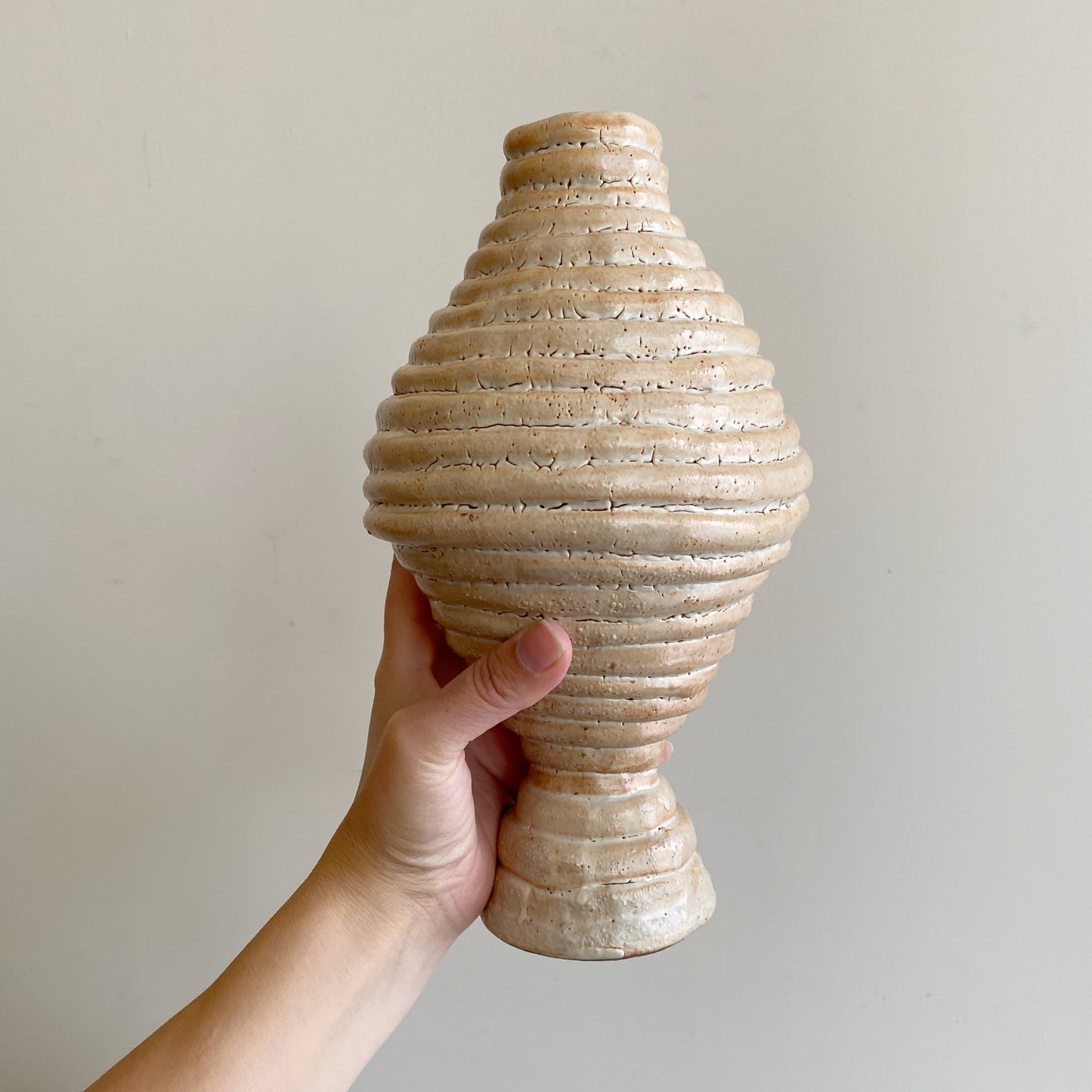 Vintage "Coiled" Ceramic Vase