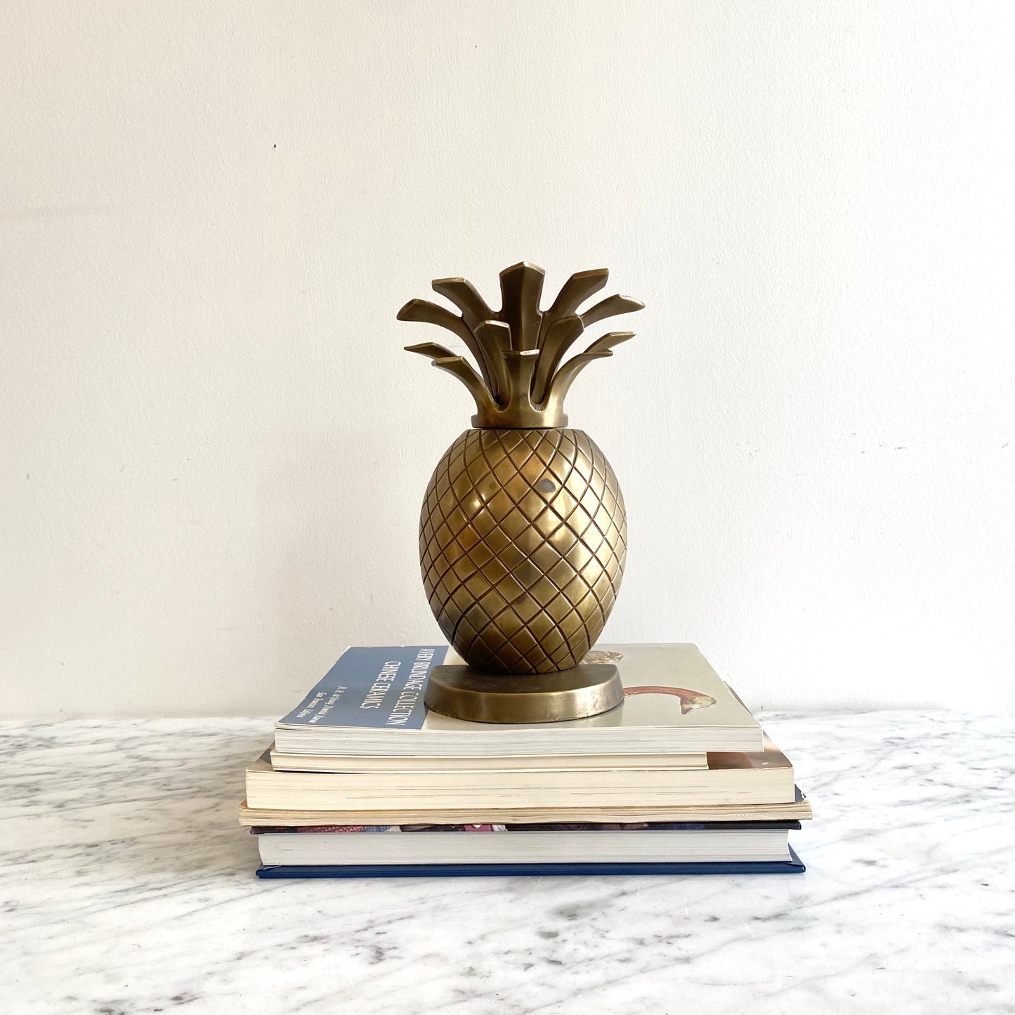 Vintage Brass Pineapple Bookend