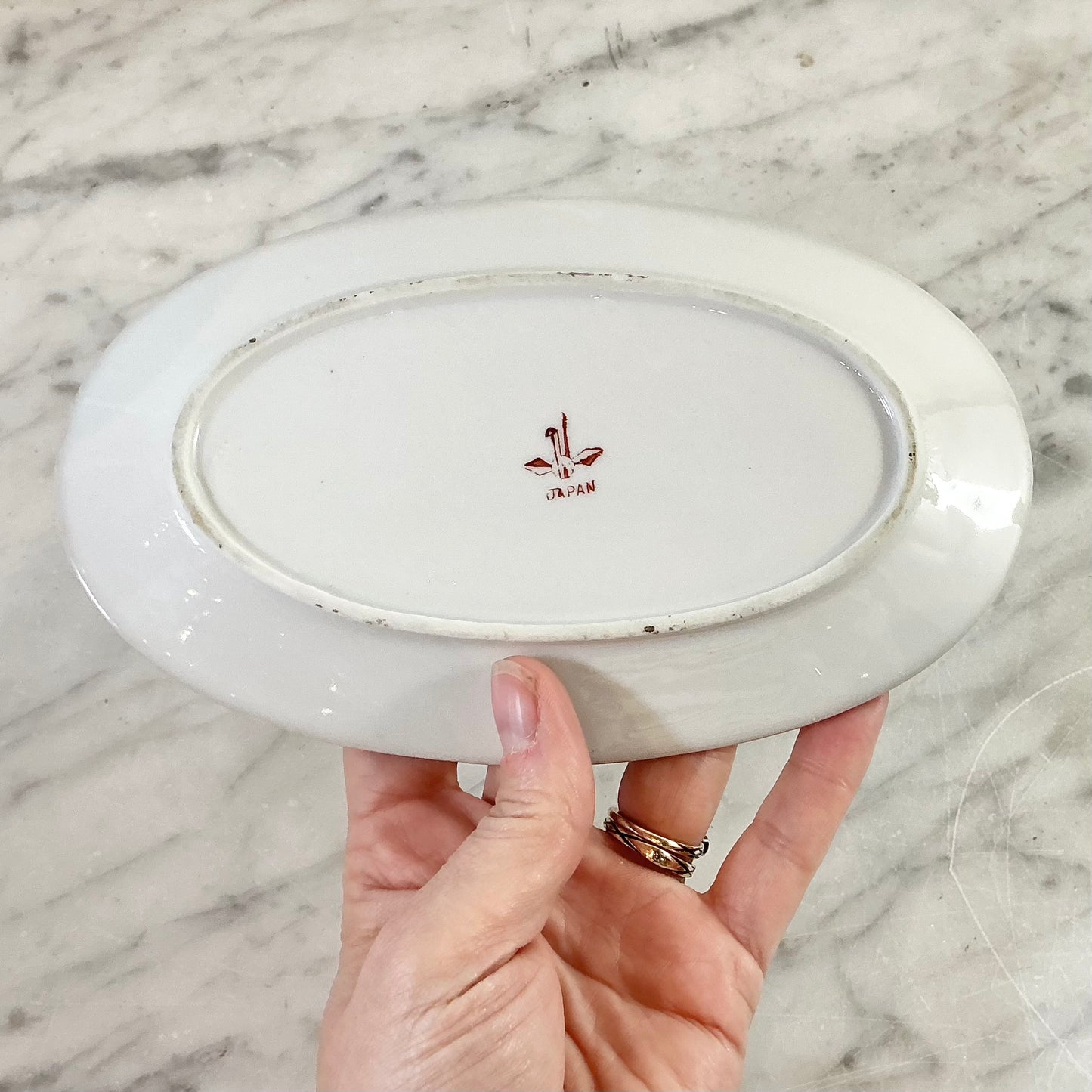 Small Vintage Rose Dishes, Choose Size
