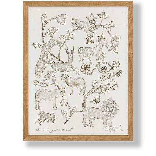 "All Creatures Great and Small" Art Print (11 x 14)