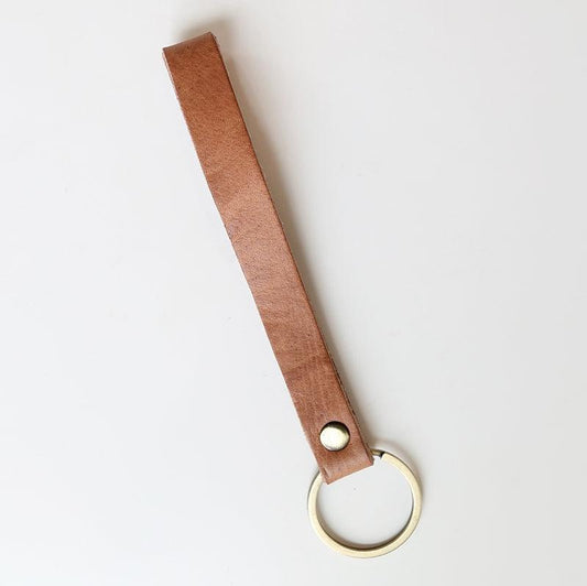 Leather Keychain Wristlet