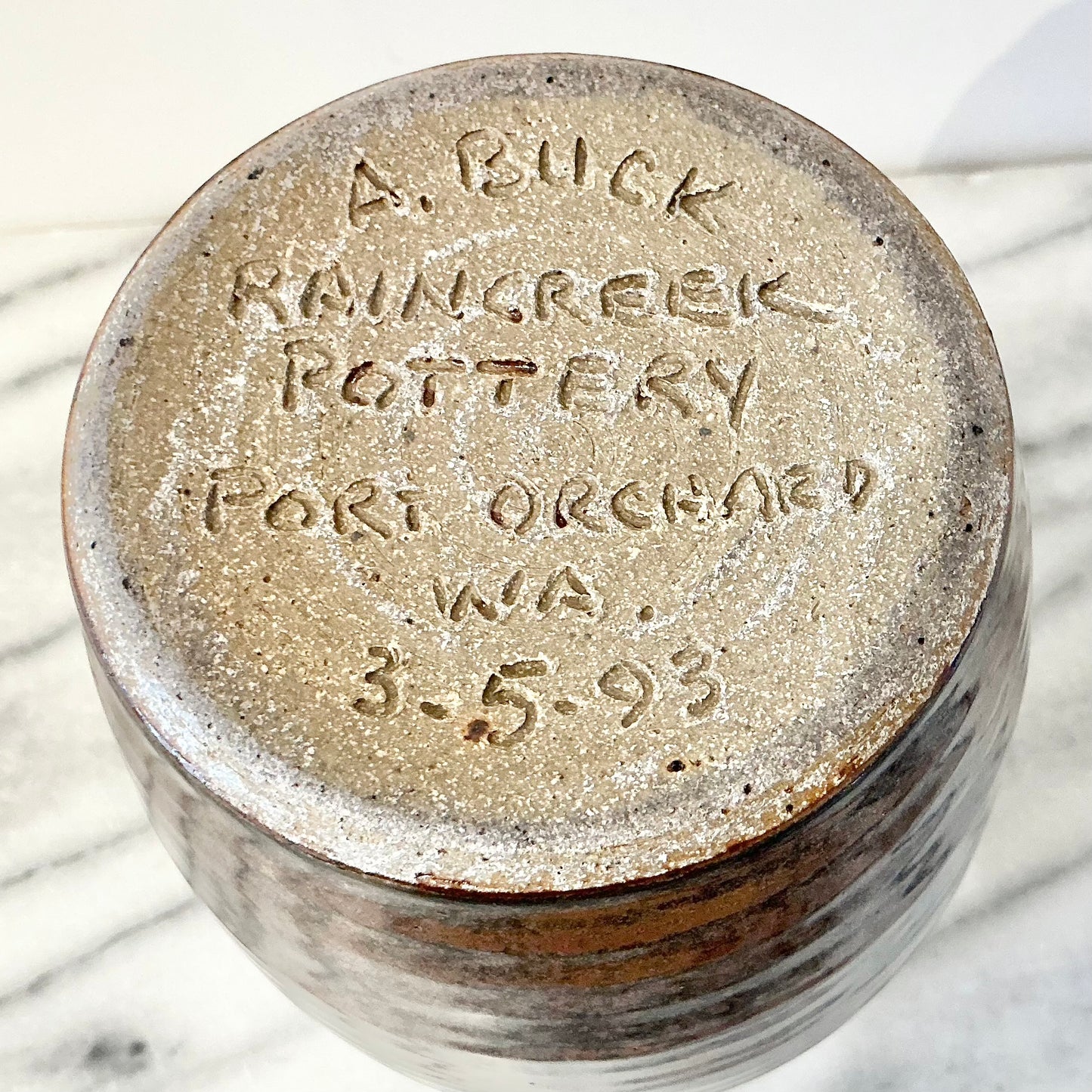 Vintage Stoneware Vase, Circa 1993