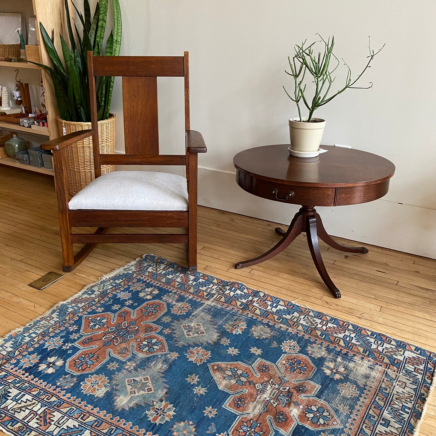 Antique Hand-knotted Rug (3’3” x 4’2”)