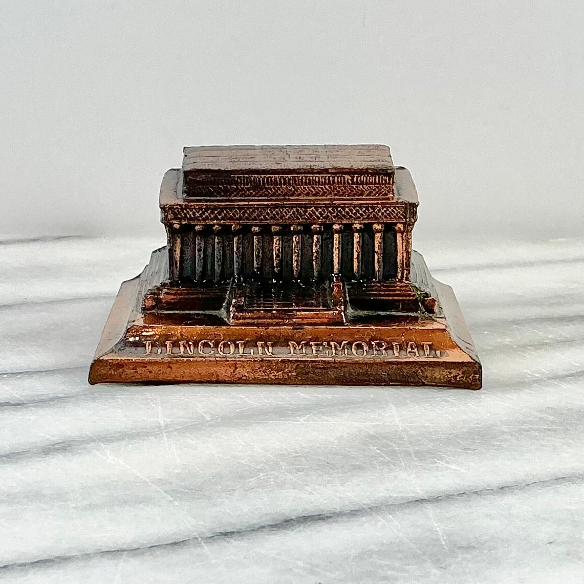 Vintage Copper Lincoln Memorial Souvenir