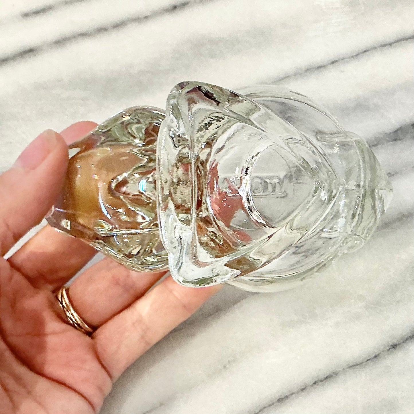 Vintage Avon Glass Squirrel Votive Holder