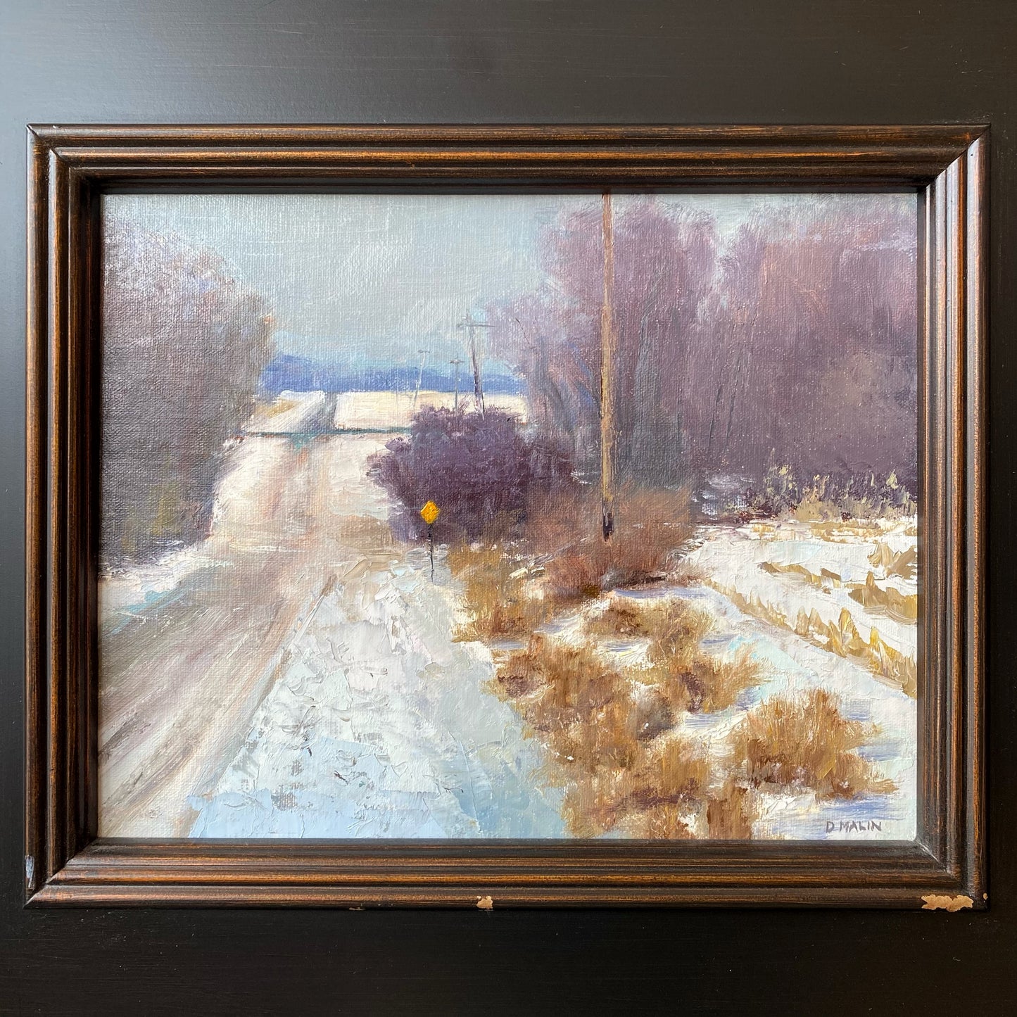 Original Oil Painting by D. MALIN (“May Road")