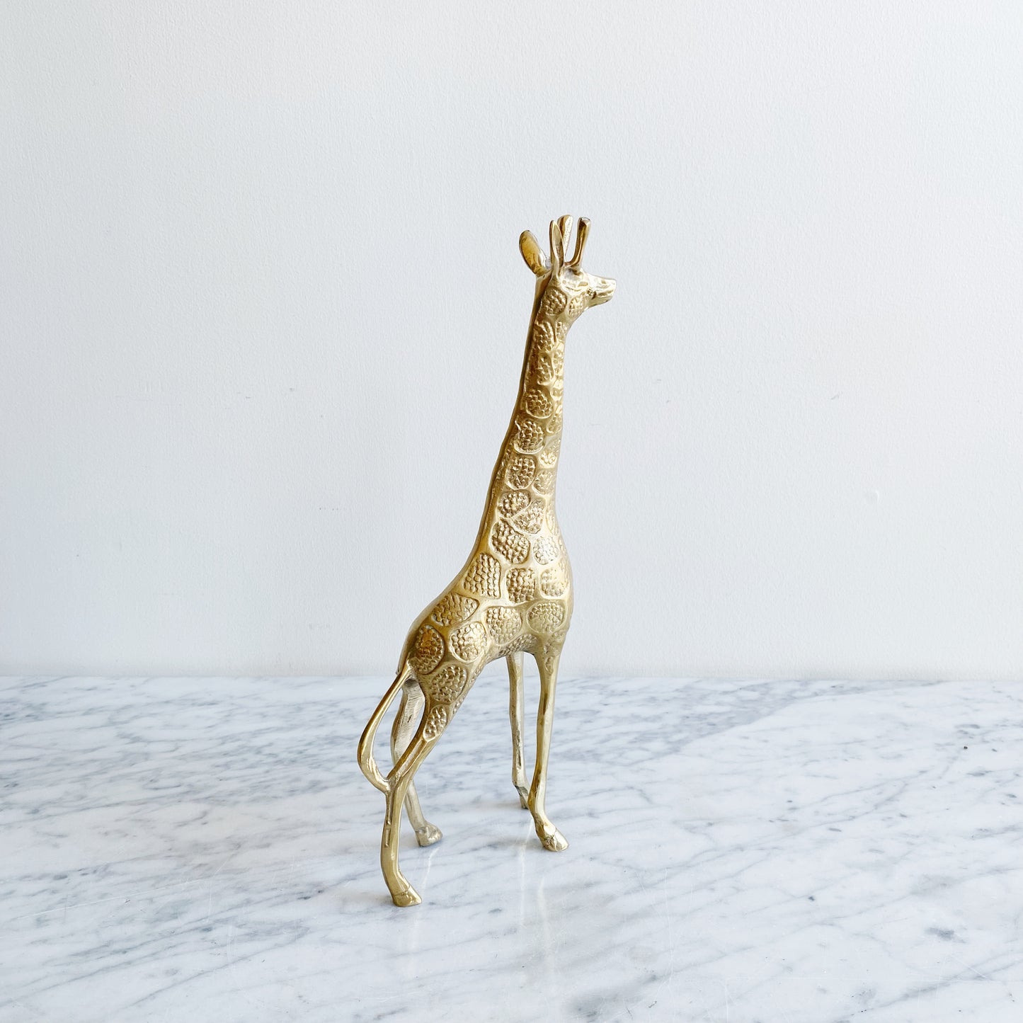 Vintage Brass Giraffe, 11”