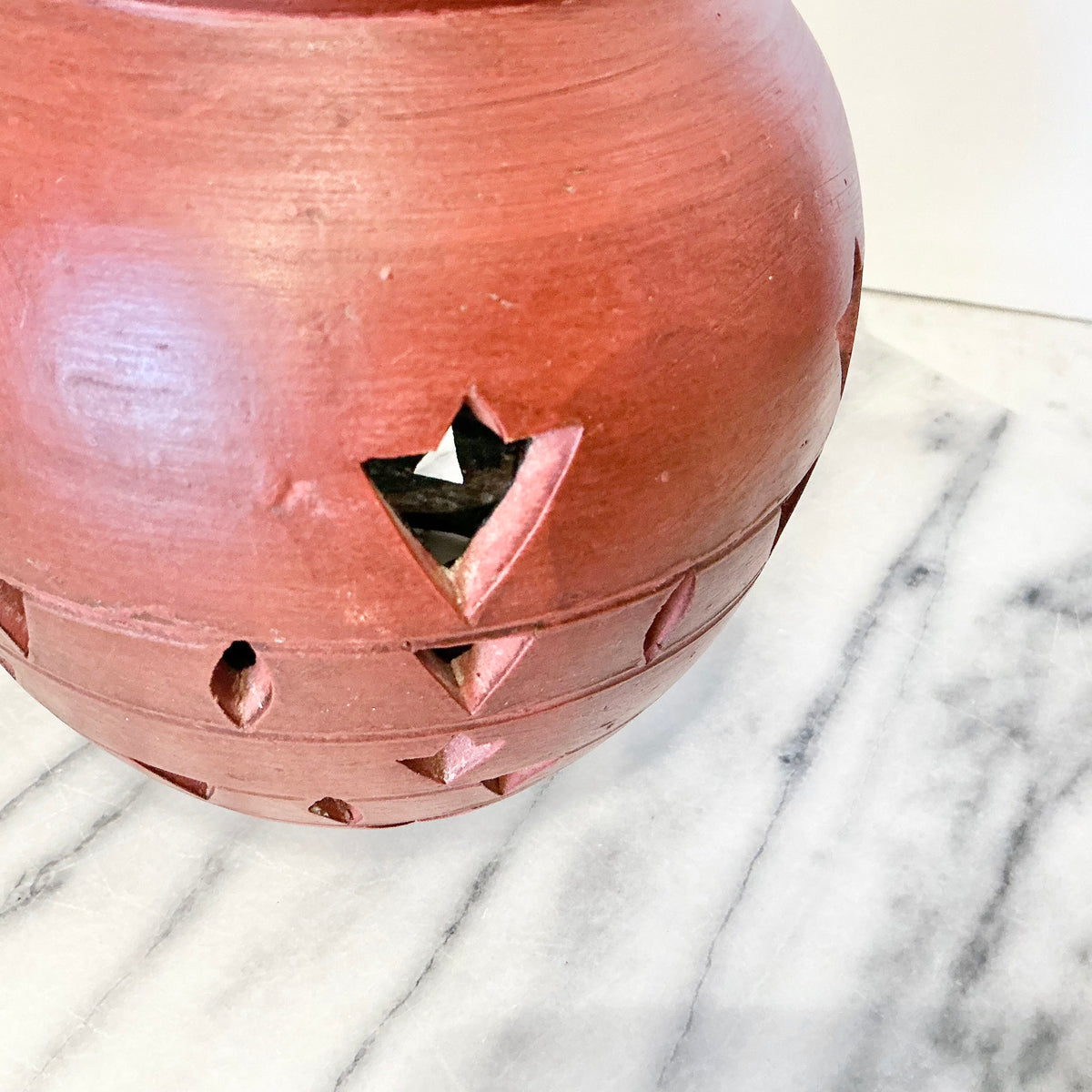 Vintage Cutout Ceramic Vase