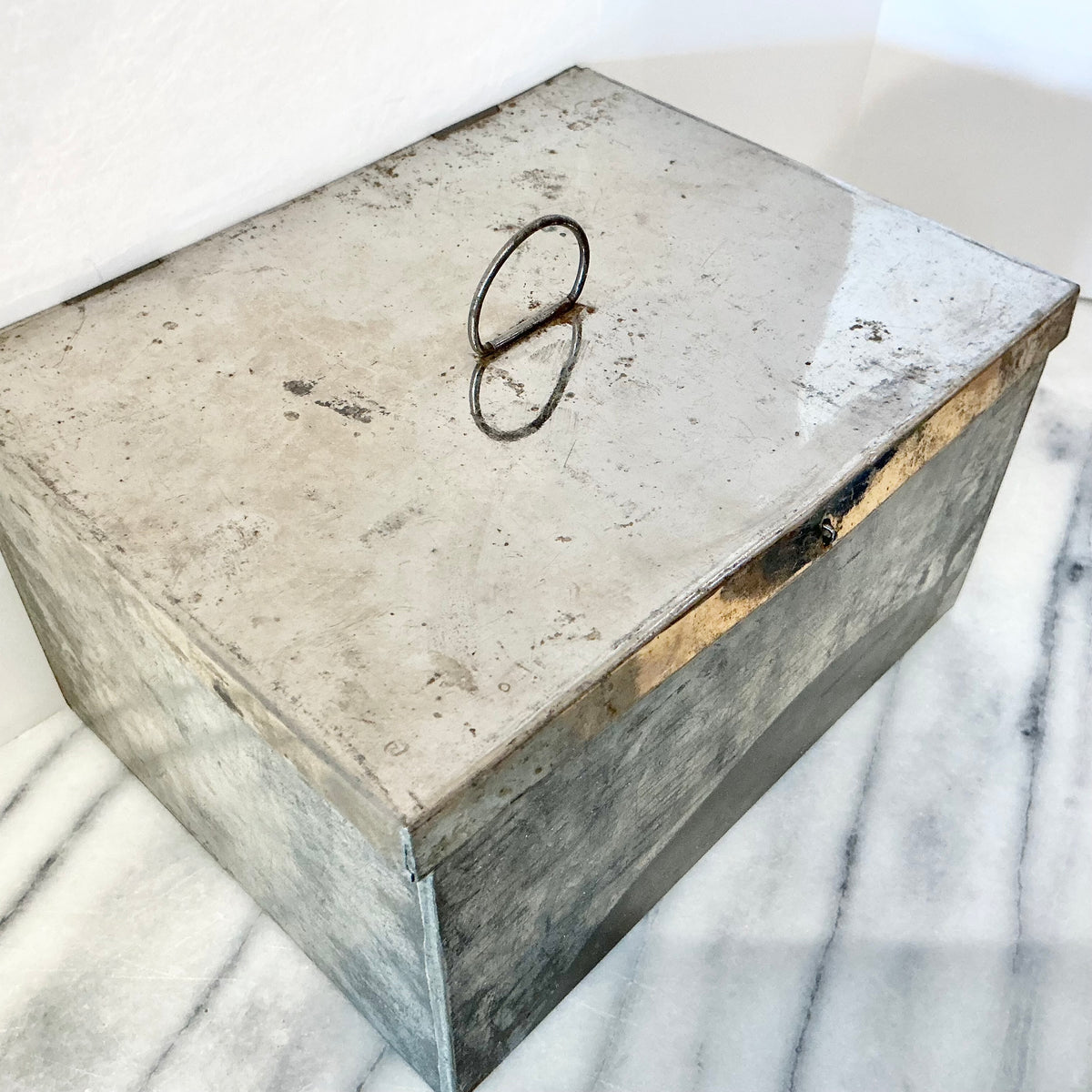 Vintage Metal Storage Box