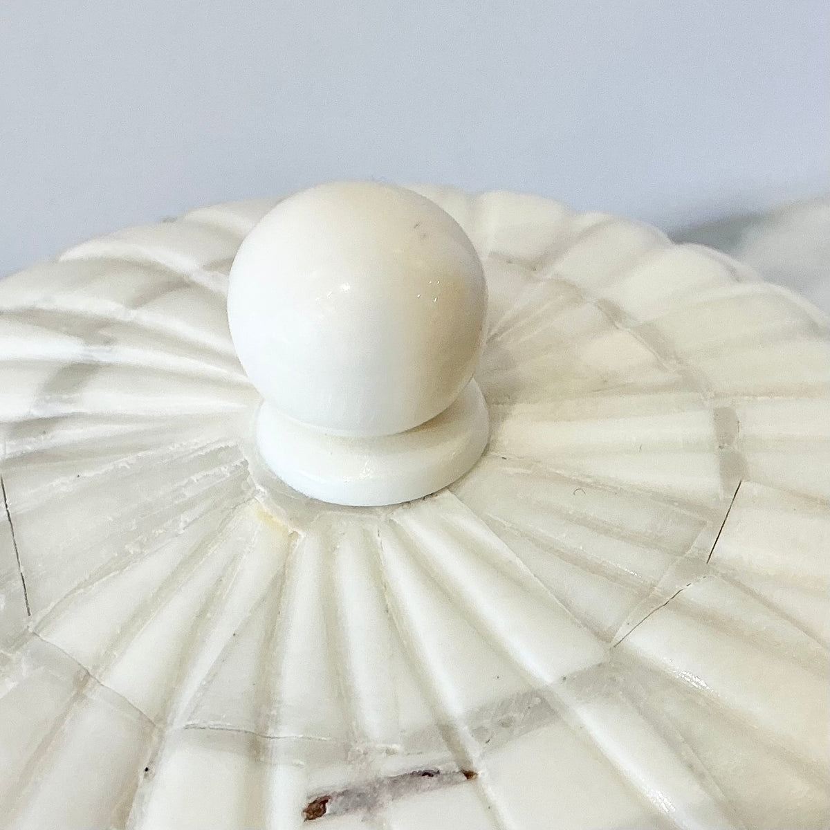 Vintage Cylinder Container, Bone