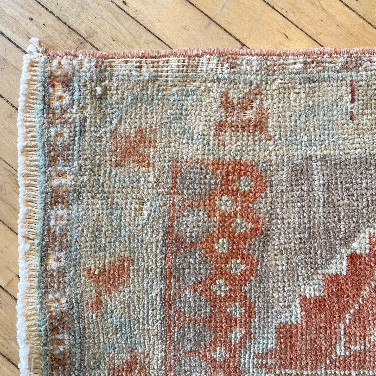 Vintage Turkish Mini Rug (3’4” x 1’9”)