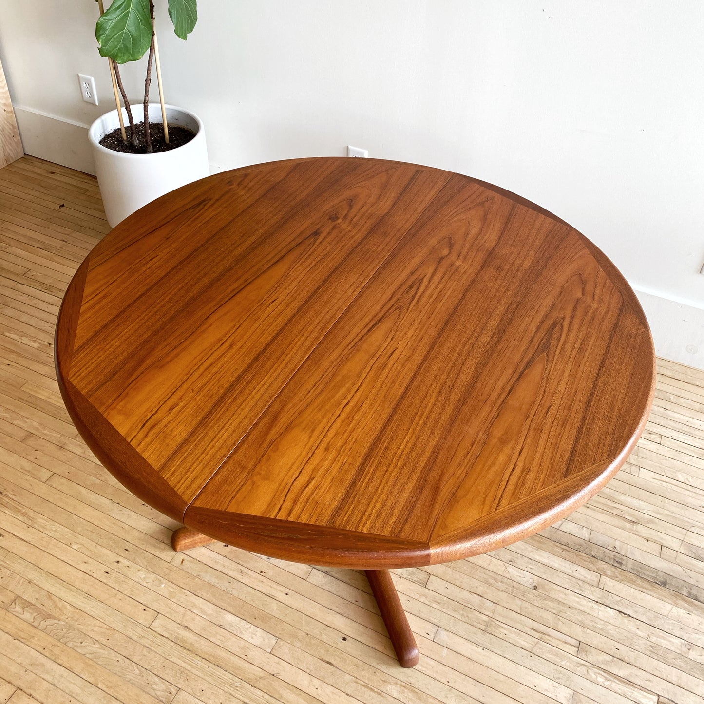 Restored Vintage Mid-Century Teak Dining Table