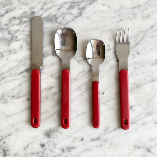 Vintage Flatware Set: 4 Place Settings