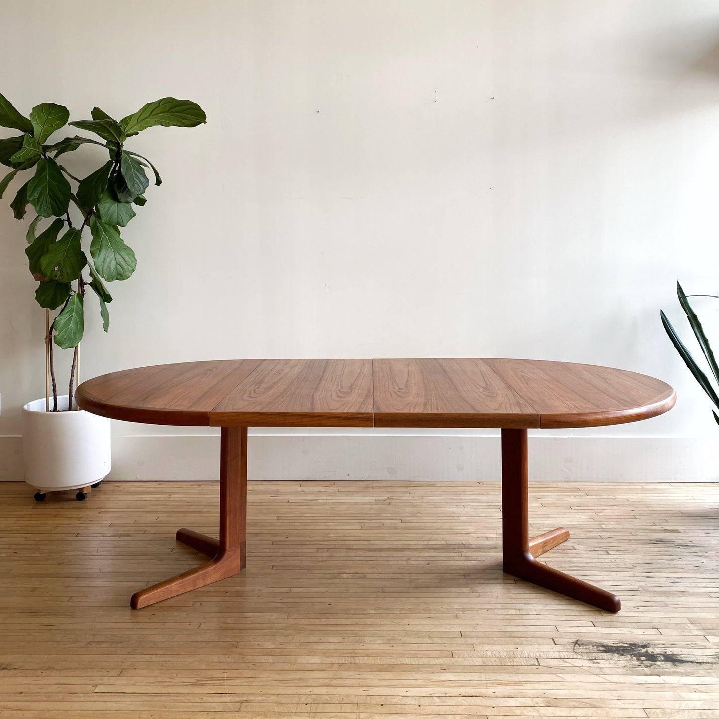 Restored Vintage Mid-Century Teak Dining Table