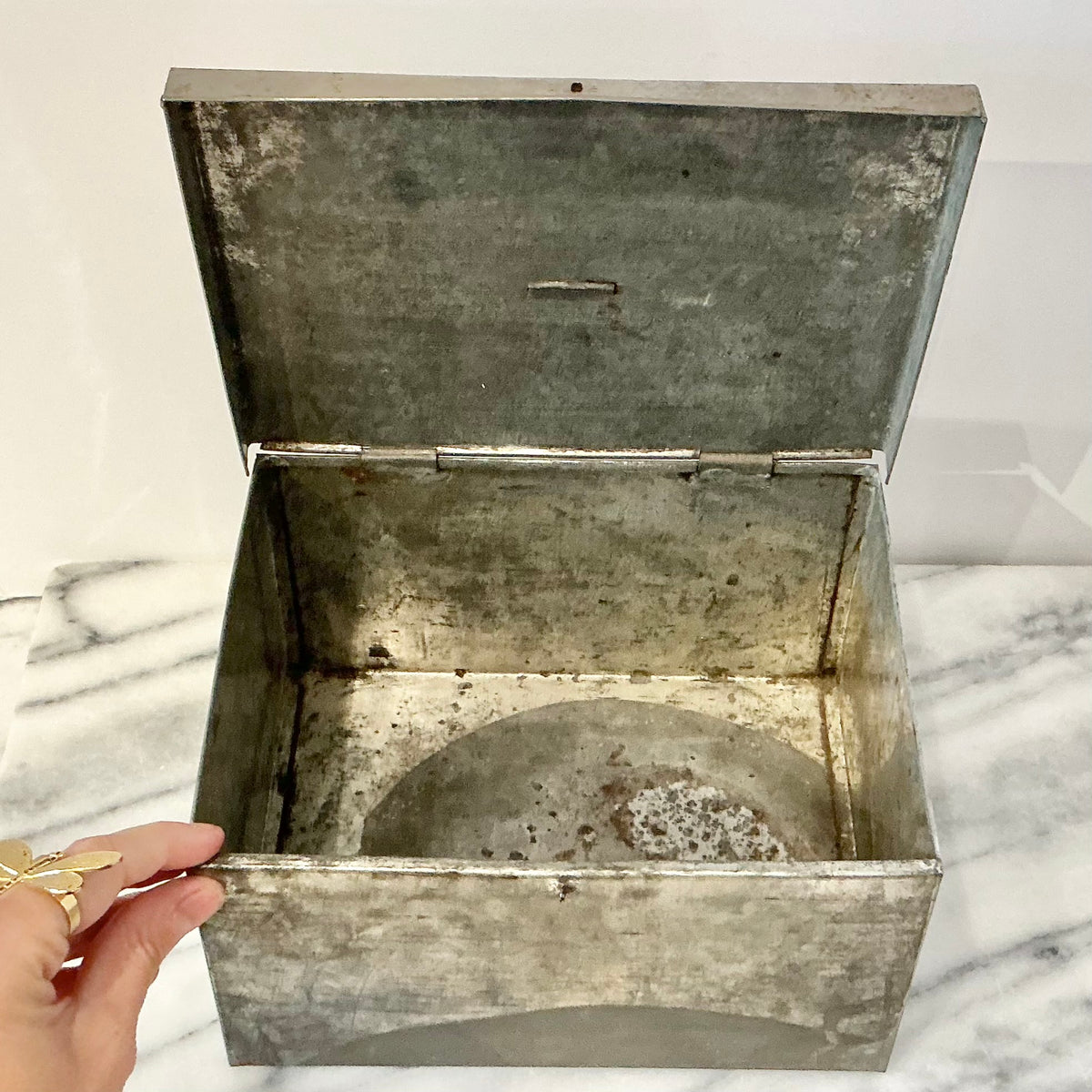 Vintage Metal Storage Box