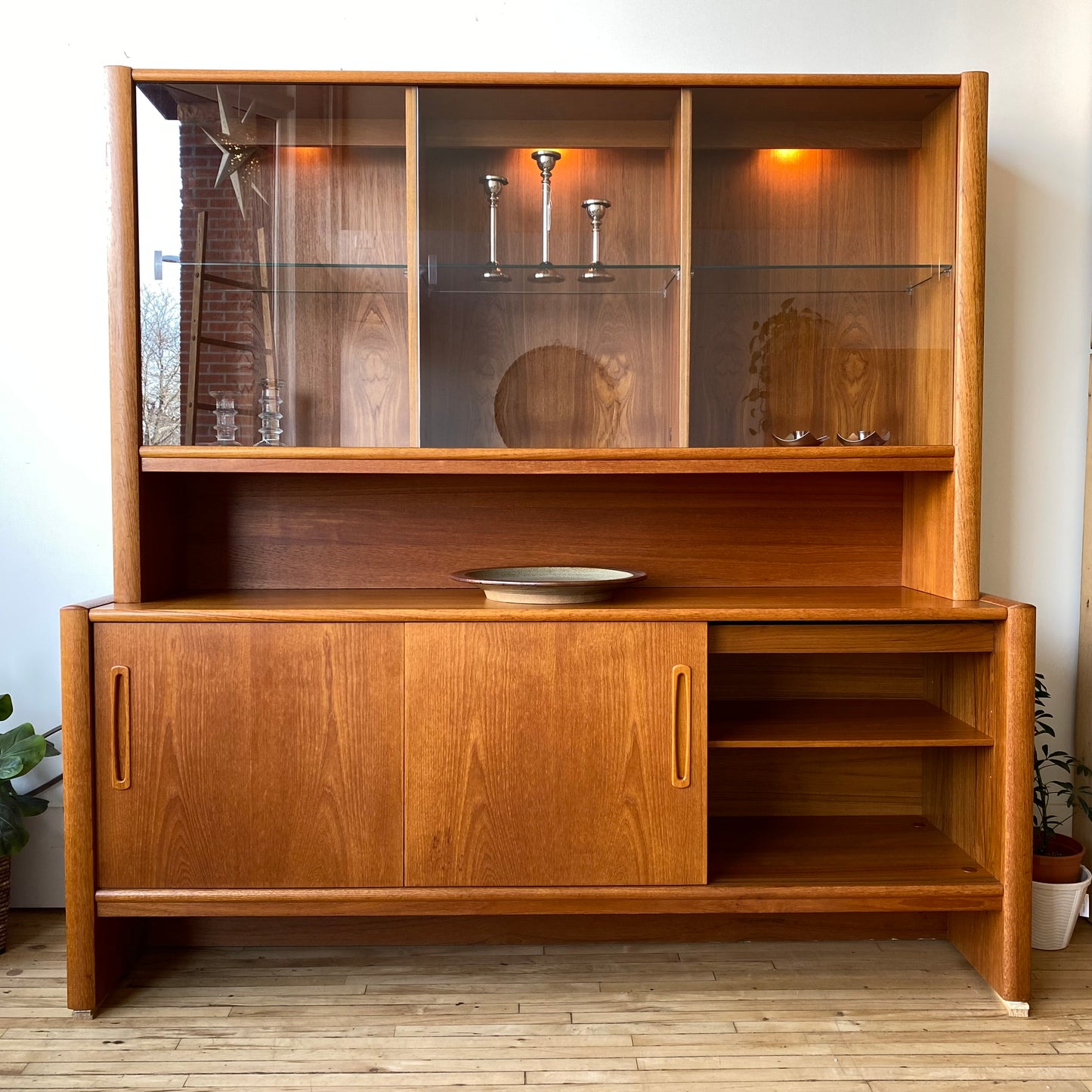 Vintage Danish Teak Hutch by Interform Collection