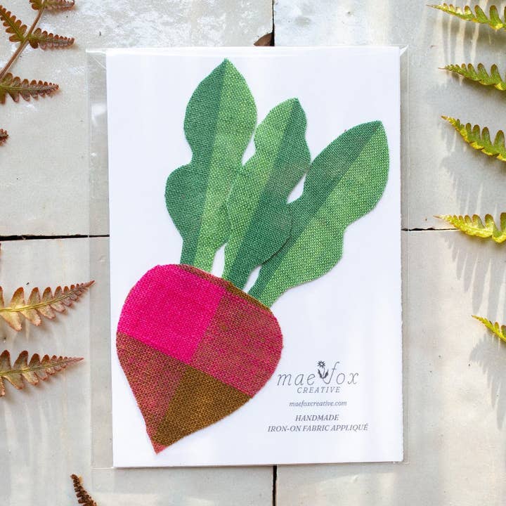 Handmade Iron-On Patch : BEET