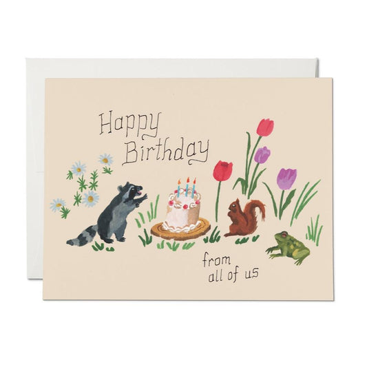 Birthday Critters Greeting Card