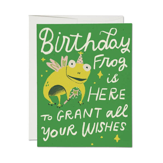 Birthday Frog Greeting Card