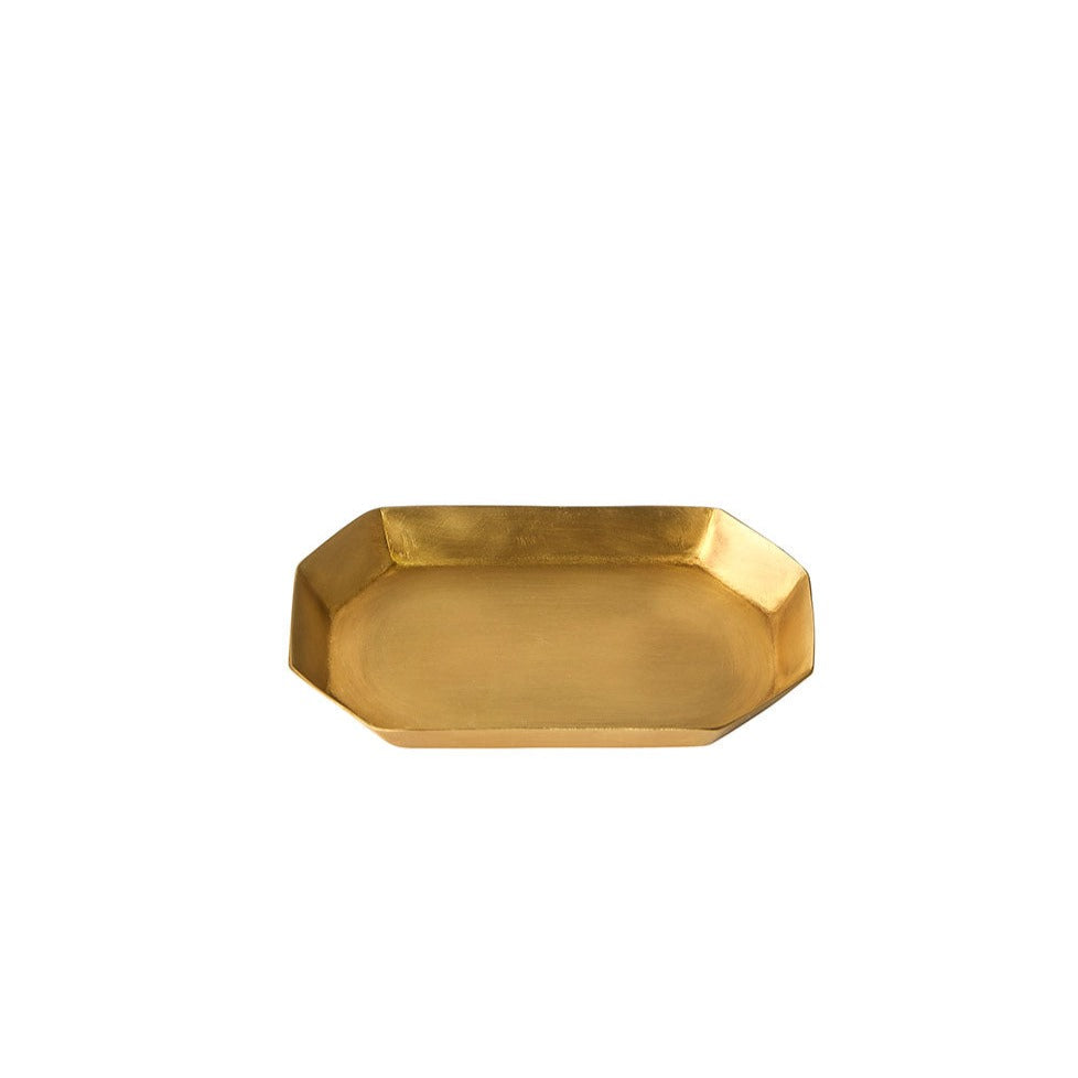 Brass Plate Long Octagonal, Choose Size
