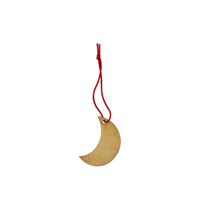 Brass Moon Ornament