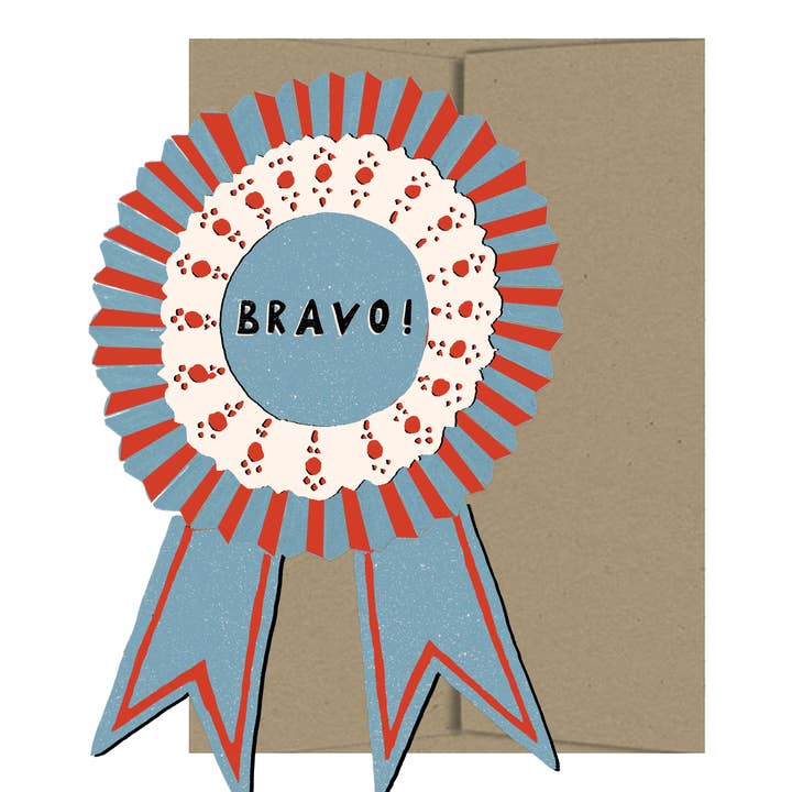 Bravo Medallion - Die Cut Card