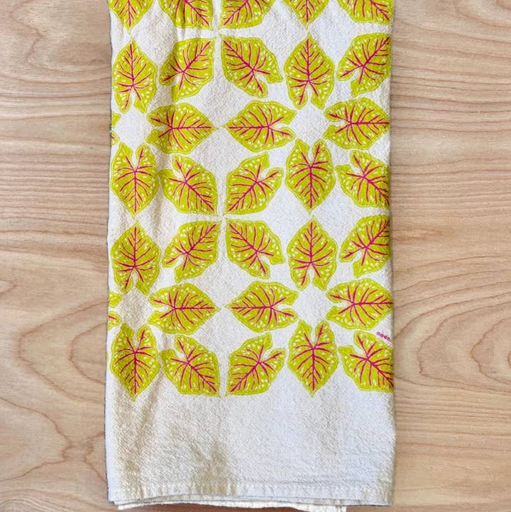 Bright Leaves Tea Towel