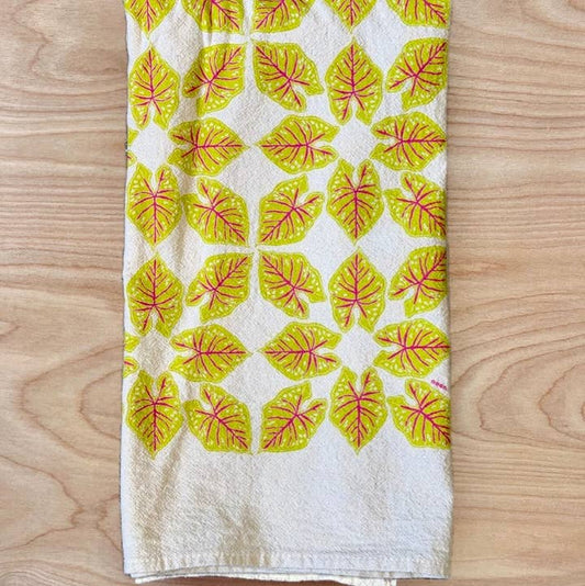 Bright Leaves Tea Towel