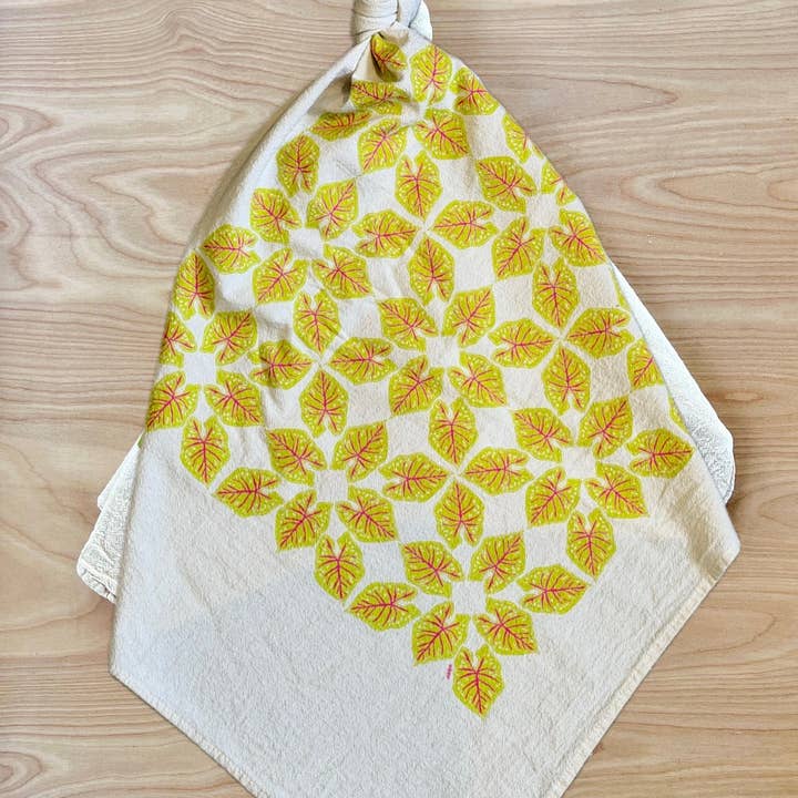 Bright Leaves Tea Towel