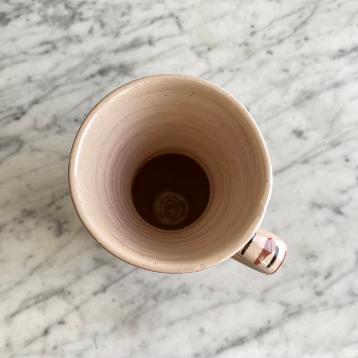 Vintage Hungarian Folk Art Pitcher, 8"