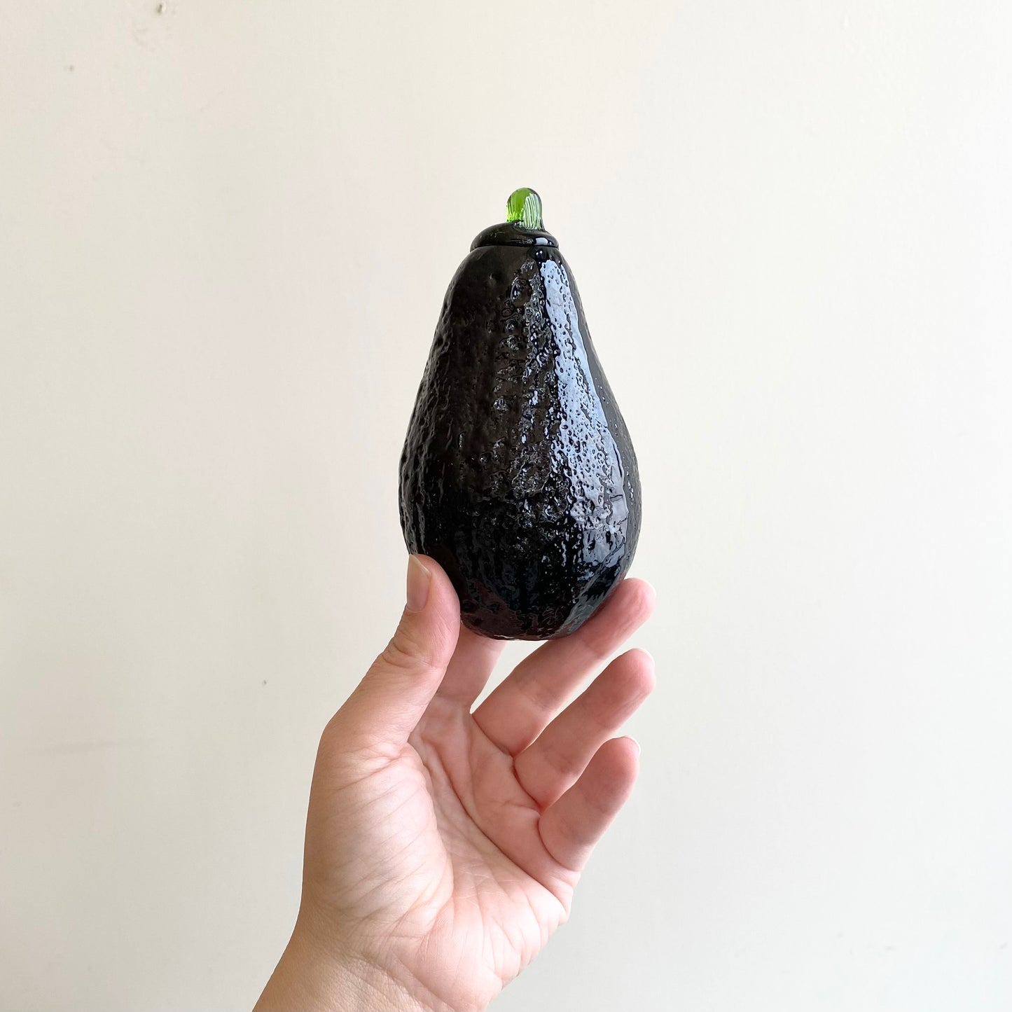 Vintage Glass Avocado