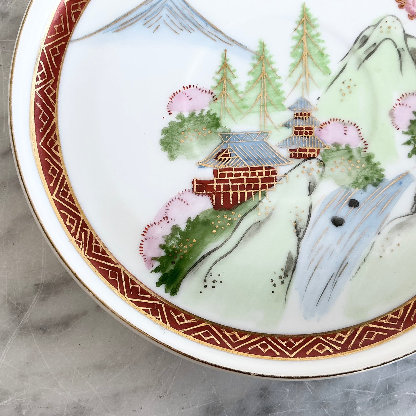 Vintage Japanese Porcelain Saucer
