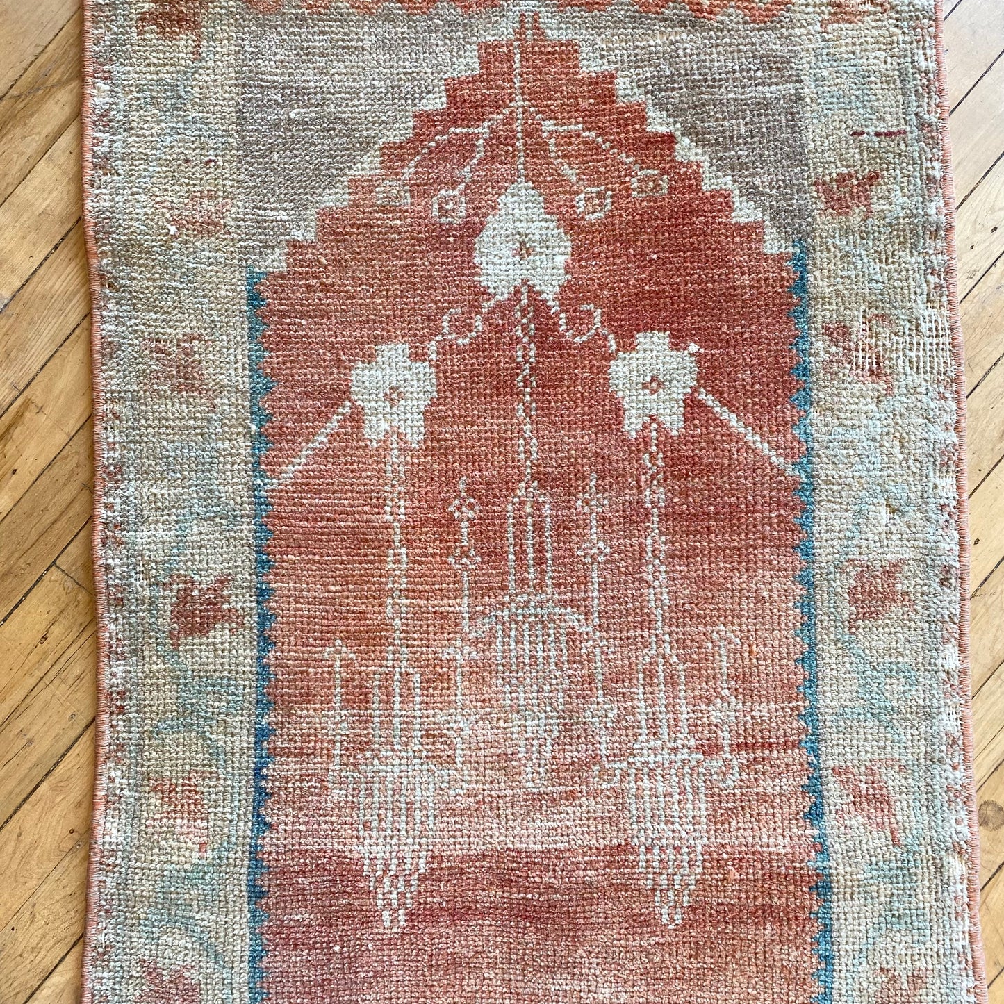 Vintage Turkish Mini Rug (3’4” x 1’9”)