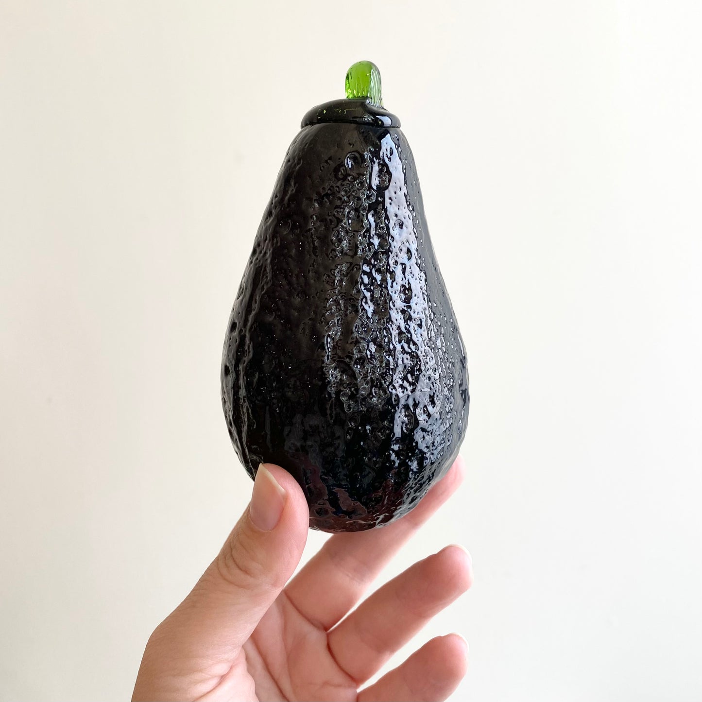 Vintage Glass Avocado