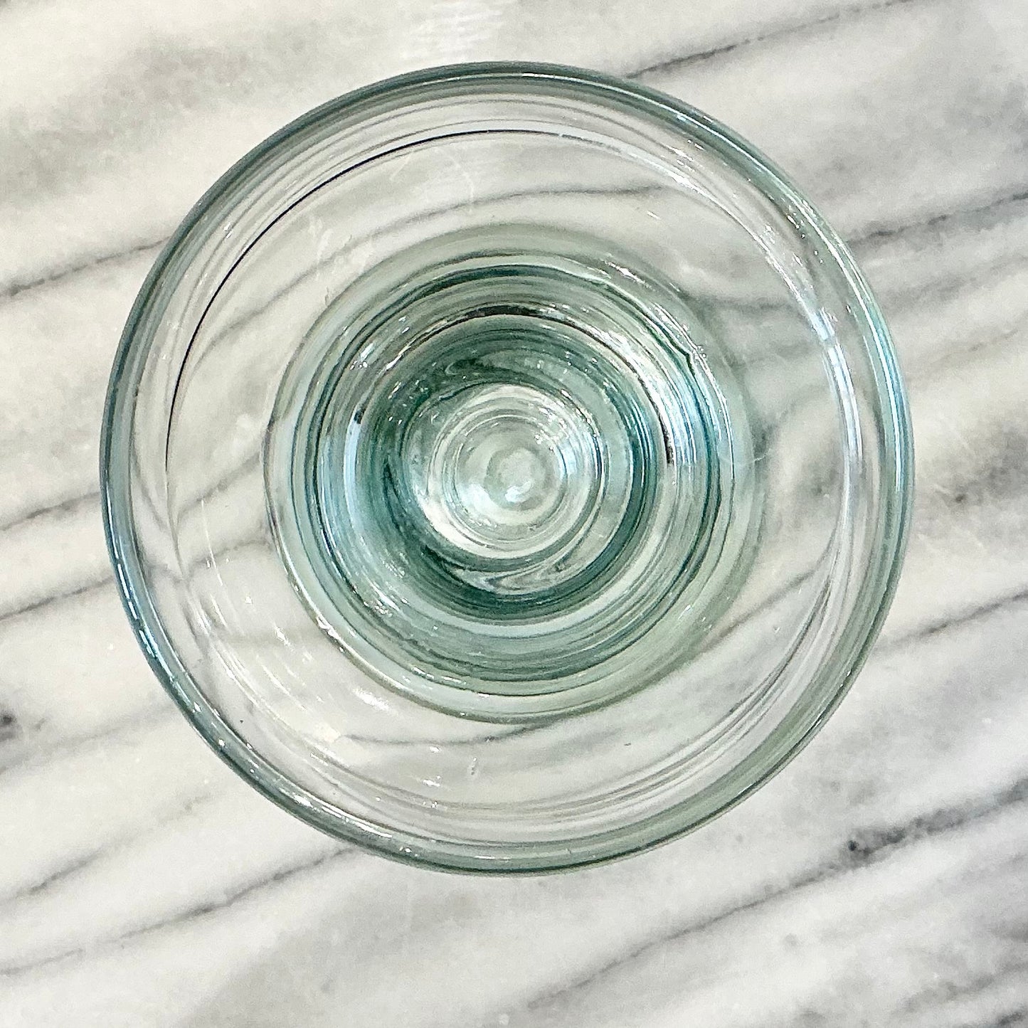 Vintage Dual Green Glass Candle Holder