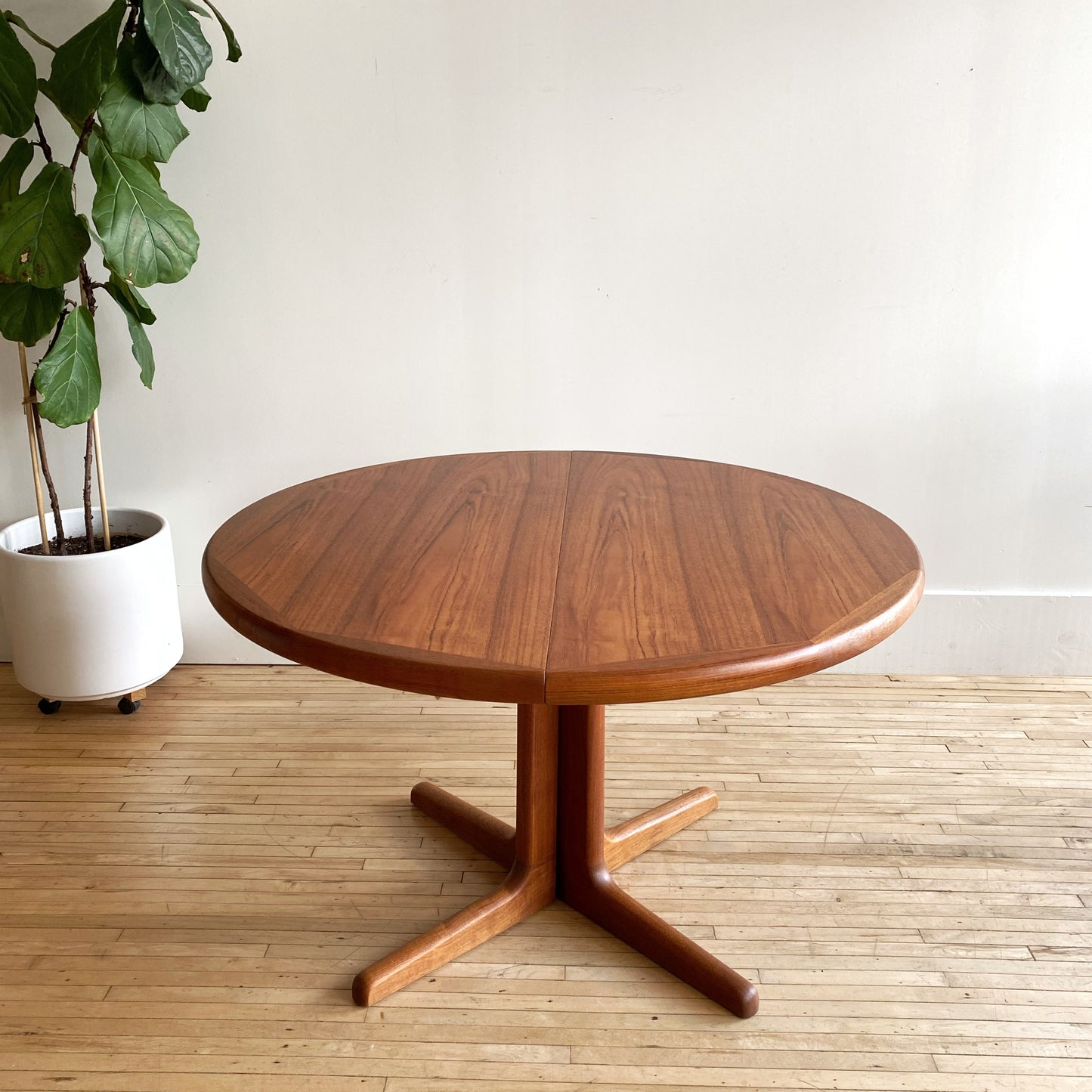 Restored Vintage Mid-Century Teak Dining Table