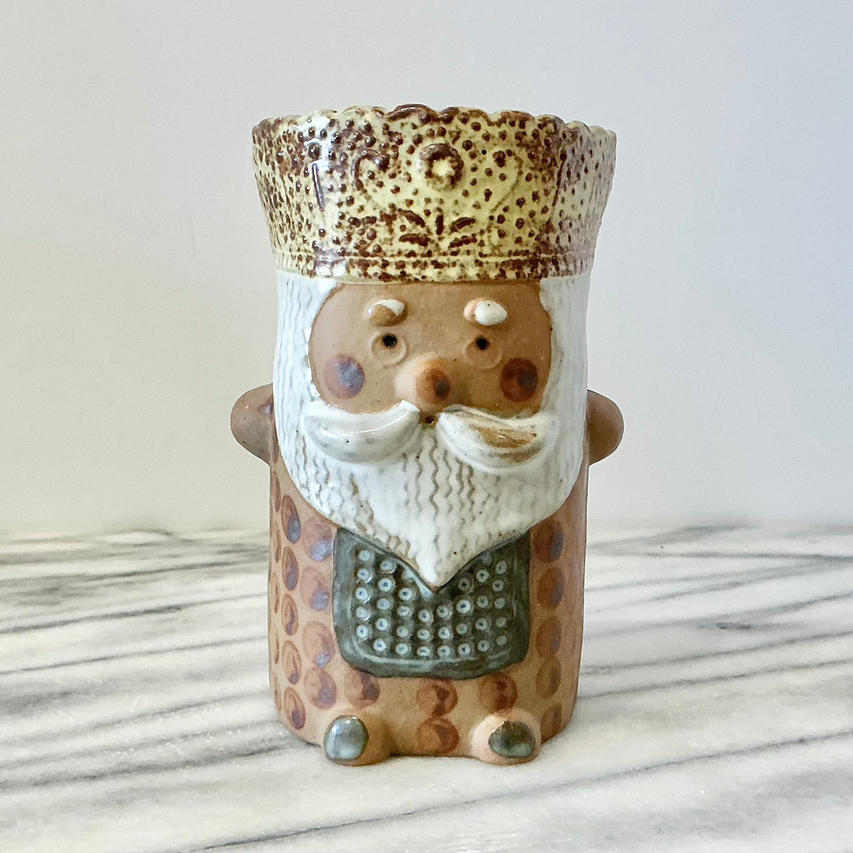Vintage “King” Ceramic Wall Pocket