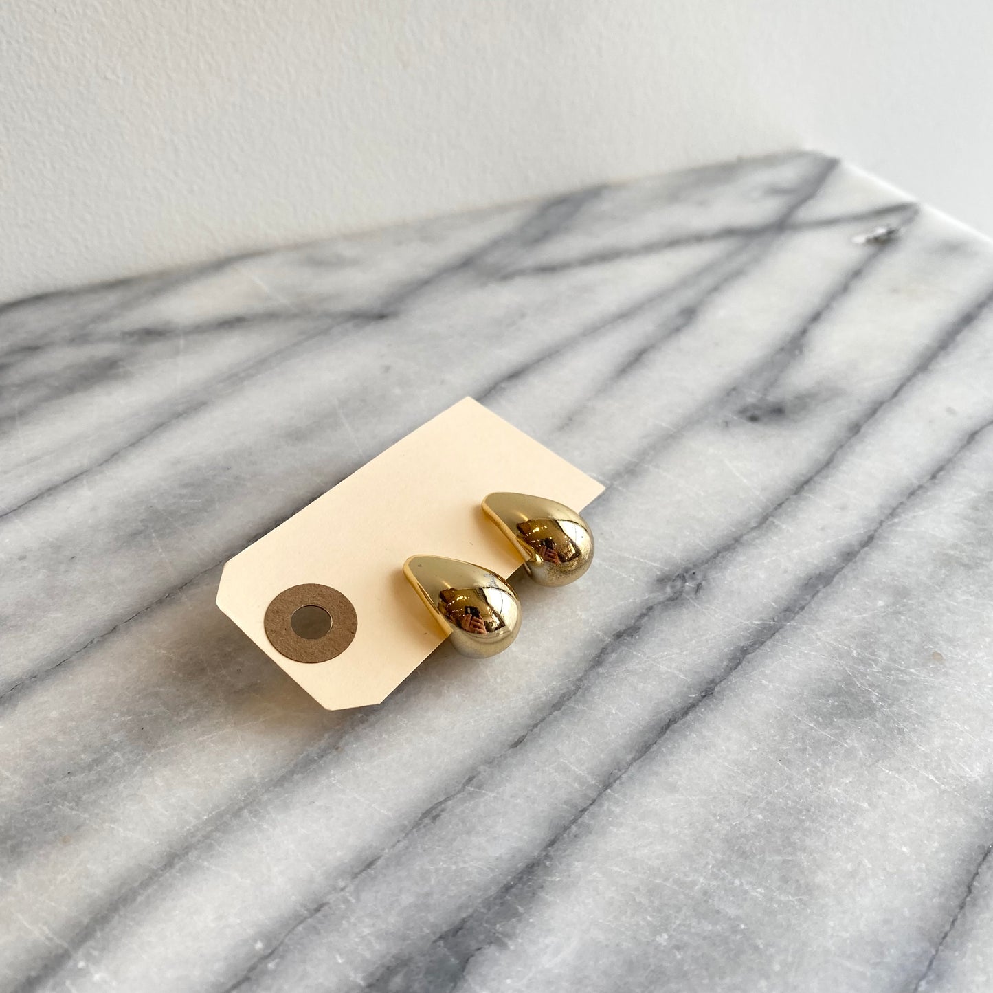 Large Vintage Golden “Drop” Earrings