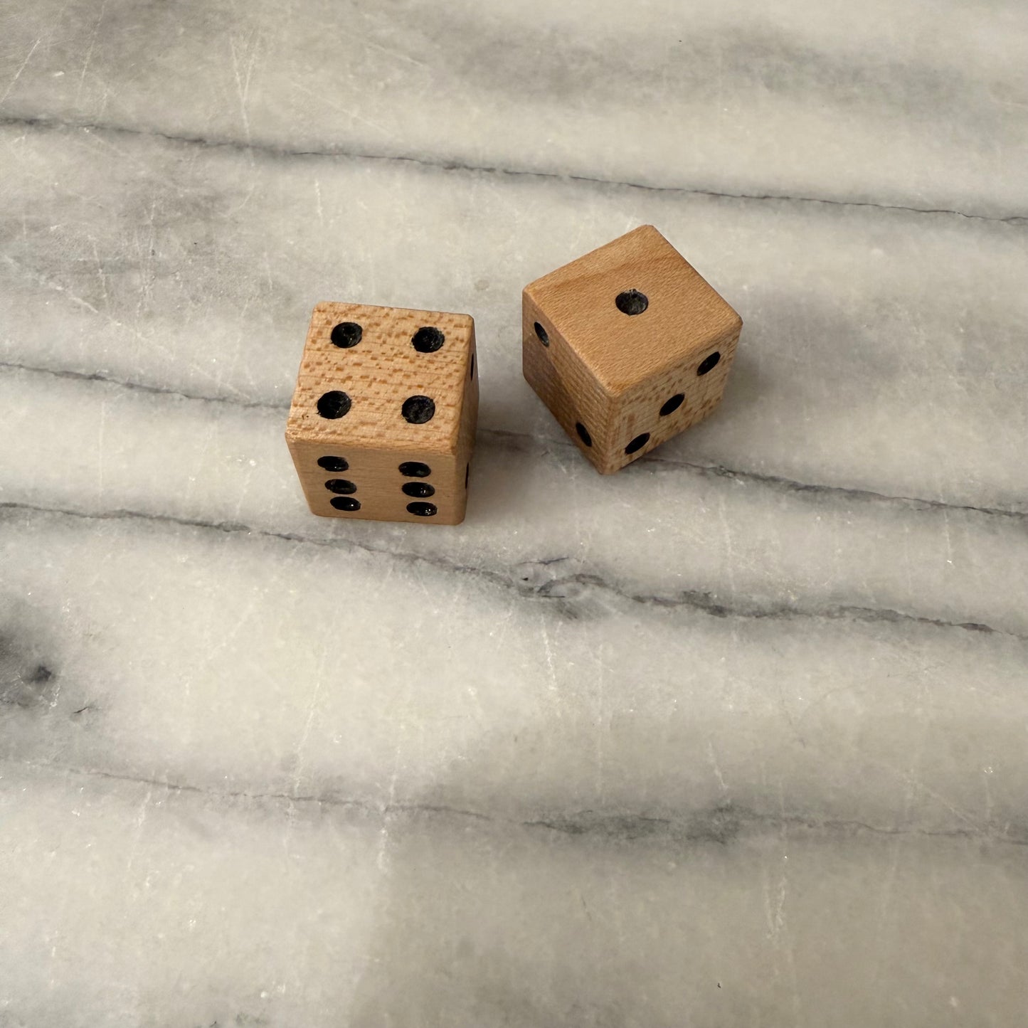 Handcrafted Wooden Dice, Single
