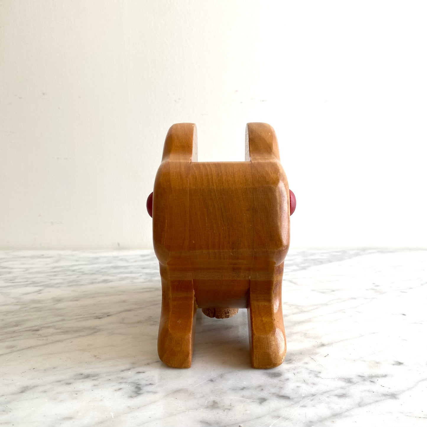 Vintage Wooden Bunny Bank