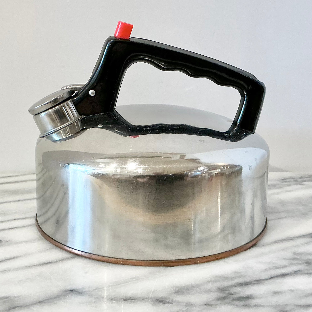 Vintage Stainless Steel Whistling Kettle