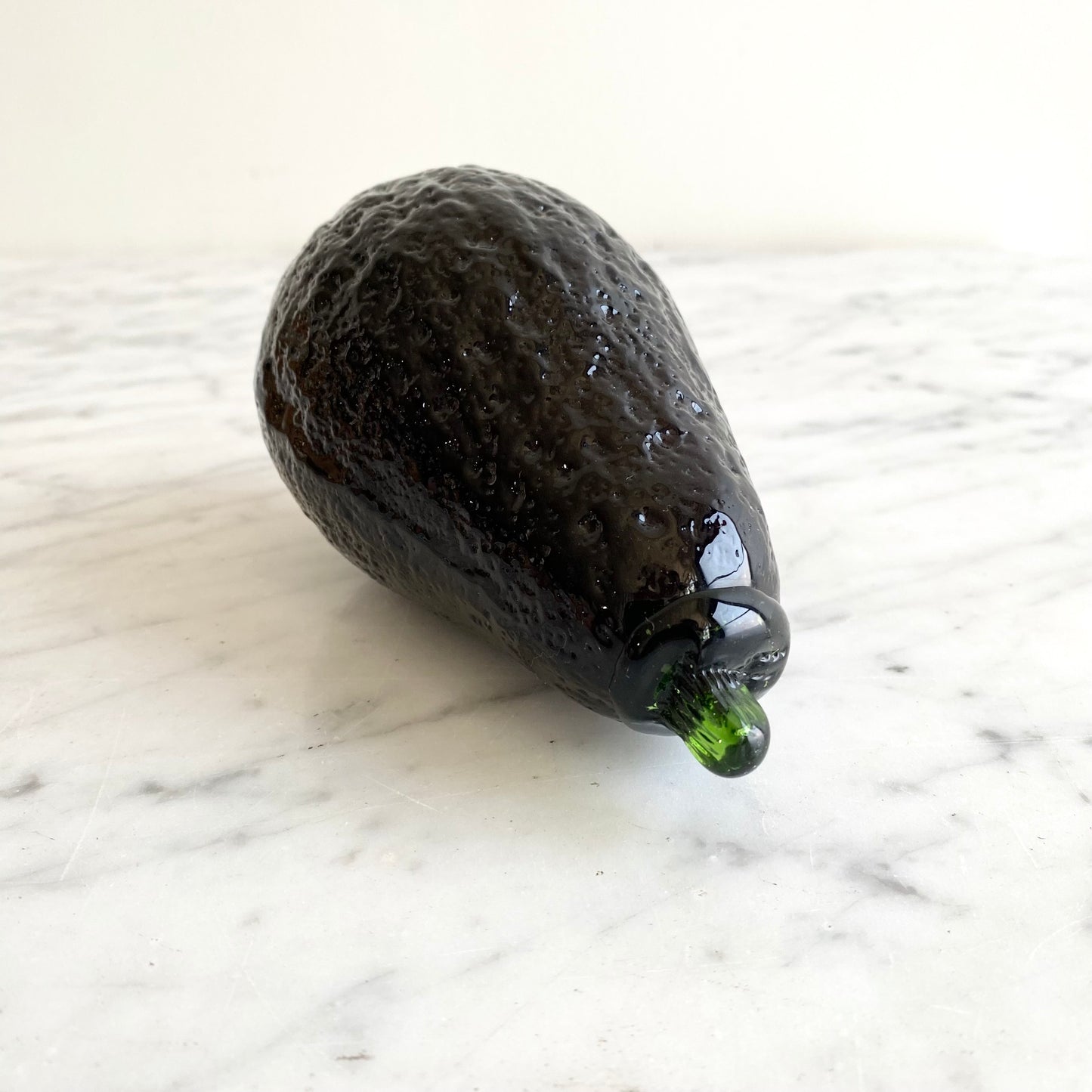 Vintage Glass Avocado