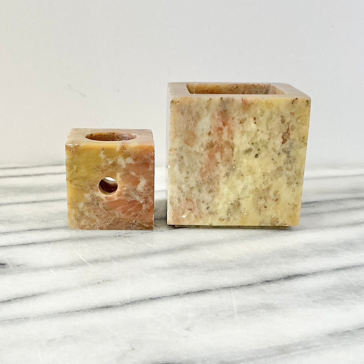 Vintage Marble Multi Sized Candle Holder