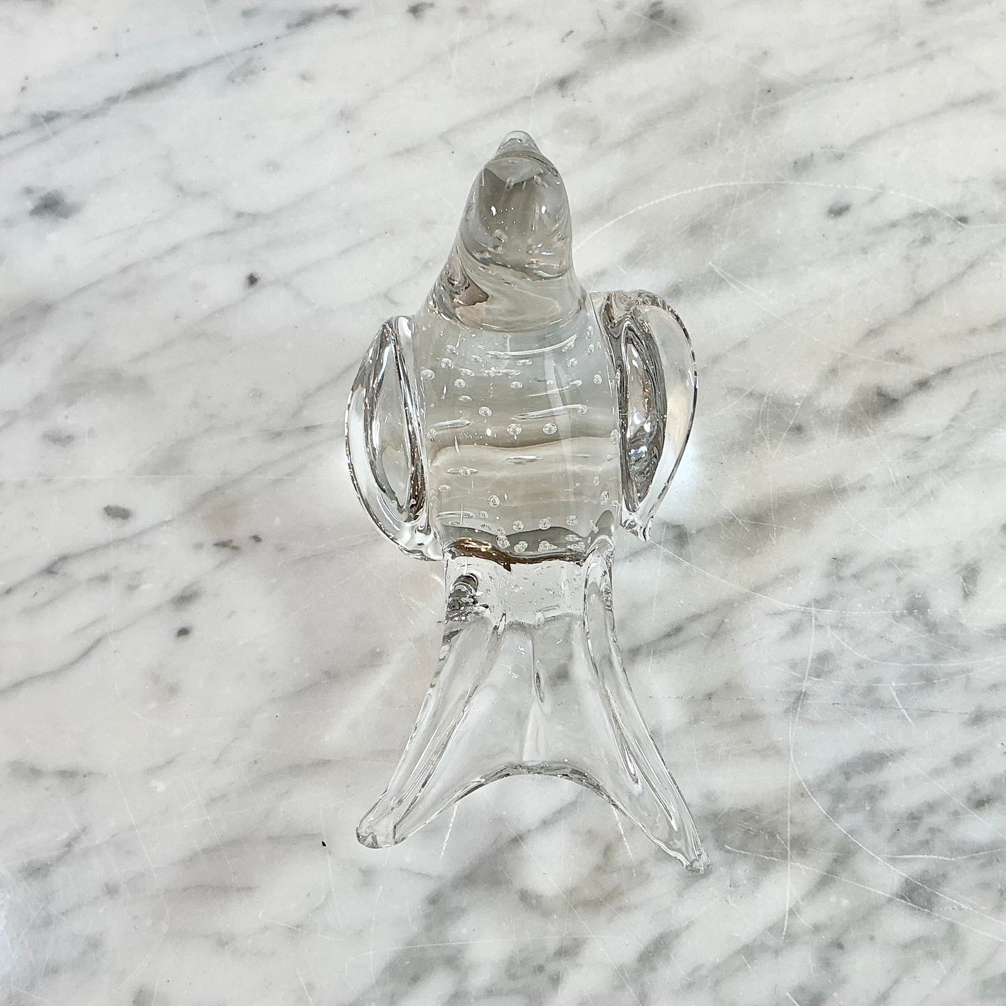 Vintage Bubble Glass Bird