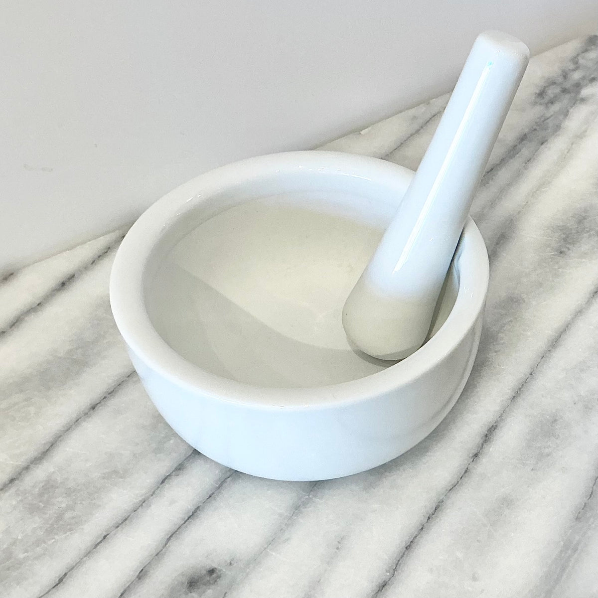 Vintage Ceramic Pestle + Mortar