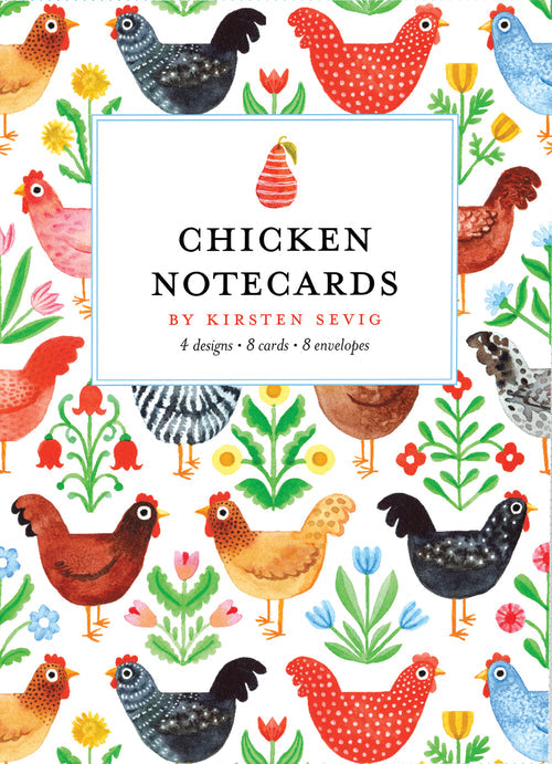 "Chicken" Notecards by Kirsten Sevig