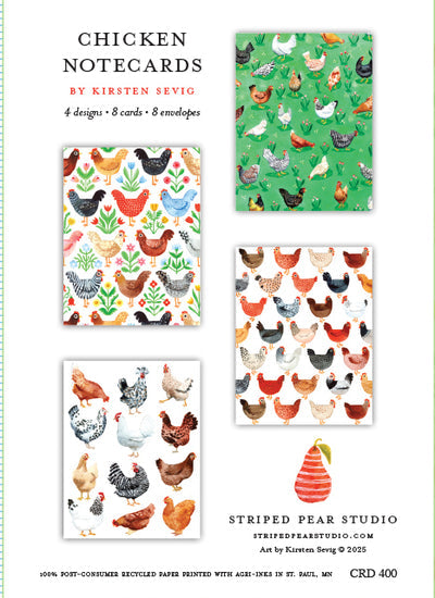 "Chicken" Notecards by Kirsten Sevig